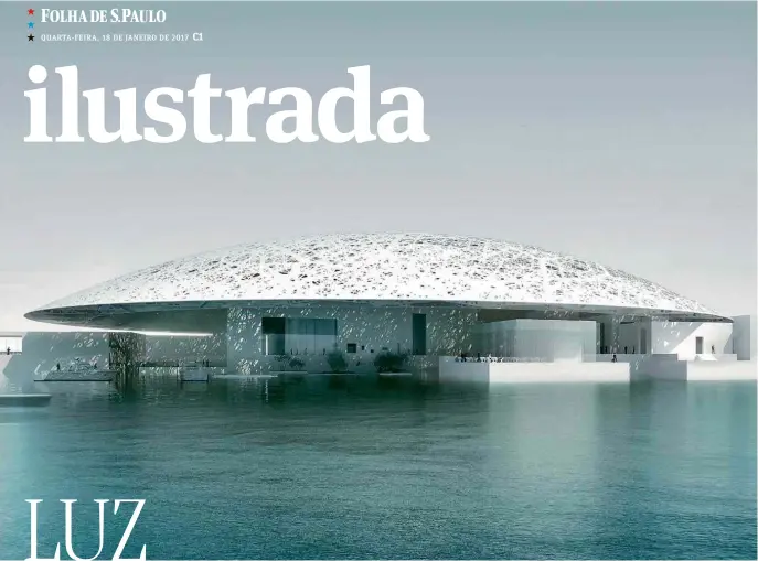  ??  ?? Desenho de Jean Nouvel para a filial do Louvre em Abu Dhabi