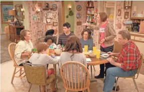  ?? ADAM ROSE/ABC ?? The kitchen and most of the people are familiar, if a little older, and there are new members of the Conner family in ABC’s revival of “Roseanne.”
