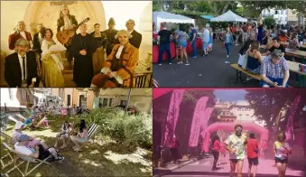  ??  ?? Les promeneurs du temps, les flâneries nocturnes, les siestes parfumées et la Holi Run sont de retour cet été. (Photos archives X. D., Cl. C. et R. K.)