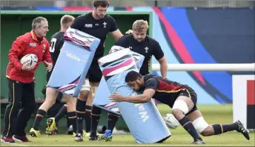  ?? (Photo AFP) ?? Les Gallois se préparent à un combat acharné cet après-midi face aux Boks.