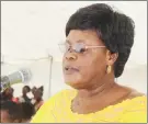  ?? Photo: Nampa ?? Upliftment… Ministry of Gender Equality, Poverty Eradicatio­n and Social Welfare Doreen Sioka.