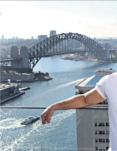  ?? ?? Sinking feeling: A boat trip around Sydney Harbour in 2010 got James Haskell into hot water with Martin Johnson (right)