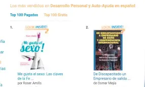  ??  ?? (1) En su lanzamient­o, el libro se encontró entre los más vendidos en la categoría de desarrollo personal. (2) La obra tendrá una versión impresa a lo largo del año.