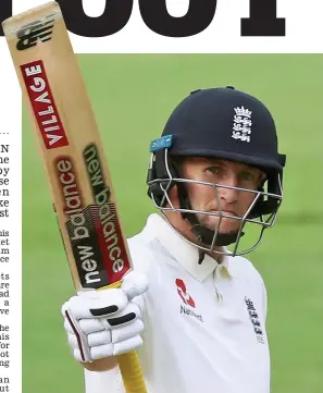  ?? REUTERS ?? Support act: Root salutes the crowd on reaching his fifty