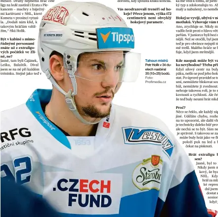  ?? Foto: Profimedia.cz ?? Tahoun mistrů Petr Holík v 34 duelech nasbíral 35 (10+25) bodů.