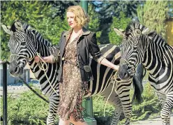  ??  ?? ANIMAL MAGIC: Jessica Chastain stars in The Zookeeper’s Wife