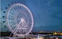  ?? ORLANDO SENTINEL ?? A view of the giant 400-foot-tall wheel on Internatio­nal Drive now known as Icon Orlando 360.
