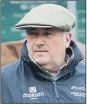  ??  ?? PAUL NICHOLLS: Trainer will decide tomorrow if Cyrname runs at Wetherby or Ascot.