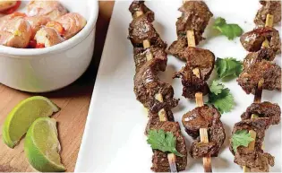  ?? [PHOTO BY DEB LINDSEY, FOR THE WASHINGTON POST] ?? This is a Skewered Southwest Steak dish.