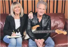  ?? LA TIMES PHOTO ?? ON TRACK: Christine McVie and Lindsey Buckingham pose for a photo during a recent recording session.