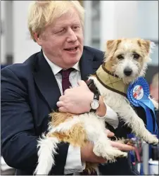  ??  ?? WALK-ON PART:
The PM’s dog Dilyn will feature in the campaign