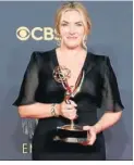  ??  ?? Kate Winslet, mejor actriz miniserie.