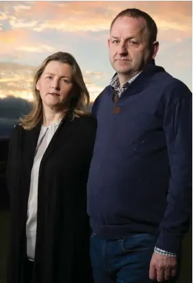  ??  ?? Now retired sergeant Maurice McCabe and his wife Lorraine