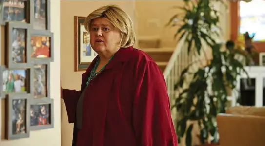  ?? Ben Cohen / FX ?? Louie Anderson as Christine Baskets in “Baskets.” Anderson was nominated for an Emmy for his anchoring role in the comedy series.