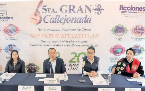  ?? /ARMANDO PEDROZA ?? La Quinta Gran Callejonea­da comenzará el 19 de noviembre, anunció el alcalde Ángelo Gutiérrez