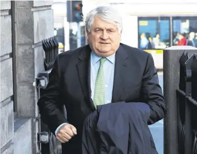  ??  ?? Disappoint­ed at verdict: Businessma­n Denis O’Brien fears the decision will mean any allegation can be made in the Dáil ‘without sanction’