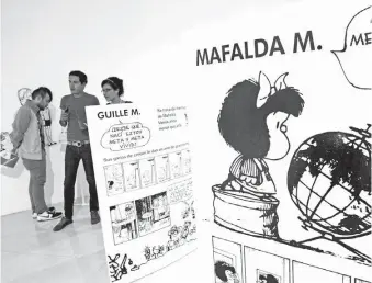  ??  ?? En el ámbito de la empresa estaría bien que apareciera más el síndrome de Mafalda, para que los directivos soñaran más, y no estuvieran tan pegados a la cuenta de resultados, tapados detrás de los números. Efe/tonatiuh Figueroa
