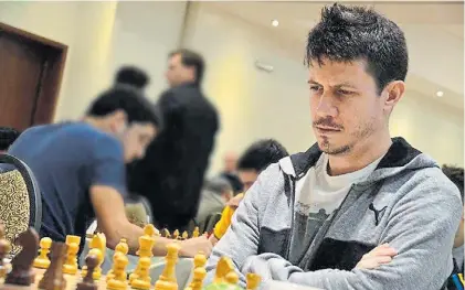  ?? FUAJEDREZ.COM ?? Pensativo. Diego Flores fue subcampeón americano de ajedrez, con 8,5 puntos en 11 rondas.