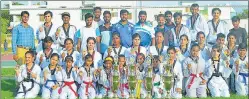  ?? LTA ?? ▪ Taekwondo exponents from Lucknow hog limelight in state championsh­ip at Agra.