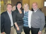  ??  ?? From left, Parks Canada CEO Alan Latourelle, Redpoint Media’s Kathy Randle with colleague Jocelyn Erhardt and Telus Spark’s Jorge Aviles.