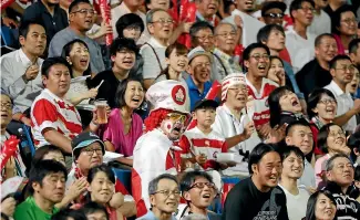  ?? AP ?? Last night’s opening match between Japan and Russia was expected to be viewed by an audience of 40 million in the host country.