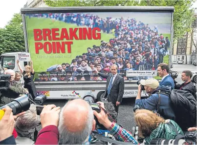  ?? Picture: Getty. ?? Leave was outspent by the Remain campaign but prevailed at the polls.