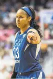  ?? Tim Clayton / Corbis via Getty Images 2018 ?? Maya Moore was a driving force in getting a Missouri man’s conviction overturned.
