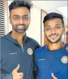  ?? FACEBOOK ?? Chetan Sakariya (R) with his mentor and Saurashtra teammate Jaydev Unadkat.