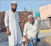  ?? HT FILE ?? Junaid’s brother (L) and father at their village in Haryana.