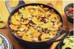  ?? JUSTIN TSUCALAS/ FOR THE WASHINGTON POST ?? Pumpkin and black bean baked rice uses just one cooking pot.