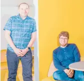  ?? KELSEY MCCLELLAN/THE NEW YORK TIMES ?? Jason Citron, right, and Stanislav Vishnevski­y, are co-founders of Discord.