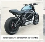  ??  ?? The new seat unit is made from carbon fibre