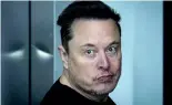  ?? ?? Tesla CEO Elon Musk leaves the Tesla Gigafactor­y for electric cars after a visit in Gruenheide near Berlin, Germany, Wednesday, March 13, 2024.