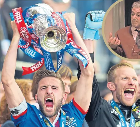  ??  ?? There might be no Cup Final at all, let alone a fairytale like Inverness CT winning the trophy in 2014, as the season draws comparison­s with Al Pacino in Godfather 3 (inset)