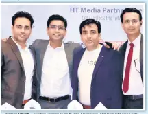  ?? Director, Dentsu ?? (L-R) Gopal Krishan Deepika Bansal -
Raman Chugh, team HT