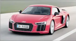  ??  ?? Latest R8 offers V10 engine in two options – weekend cruising and holy sh...