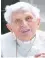  ??  ?? Benedict XVI