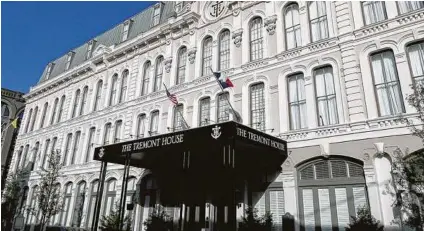  ?? Staff file photo ?? Hospitalit­y Asset Funding Group has acquired the Tremont House Hotel, in the Strand District in Galveston, from Mitchell Historic Properties and has plans for a multimilli­on-dollar renovation.