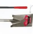  ??  ?? LONG-HANDLE SPADE + BETTER
FOR: General digging, digging clean-edged holes, cutting hard ground, and levering up clumps of soil.