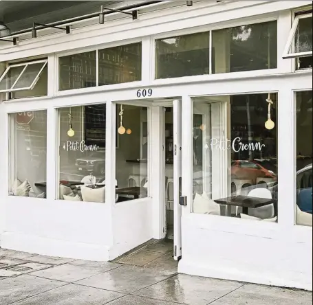  ??  ?? Petit Crenn in San Francisco, serving a seafood-forward, family-style menu is inspired by the chef’s mother, grandmothe­r and their home in Britanny, the northern coast of France.