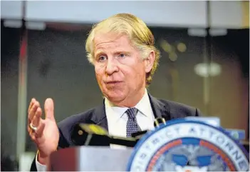  ?? DESIREE RIOS/THE NEW YORK TIMES ?? The U.S. Supreme Court will soon rule if Cyrus Vance Jr., above, can have access to President Trump’s financial records.