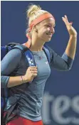  ?? FOTO: DPA ?? Obenauf: Sabine Lisicki nach dem Sieg gegen Venus Williams.