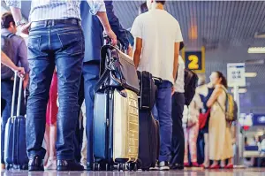  ?? Picture: GETTY ?? Despair...many airports were hit with enormous queues and delays this year