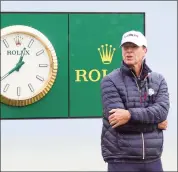  ?? Stacy Revere / Getty Images ?? Captain Steve Stricker of team United States looks on during practice rounds prior to the 43rd Ryder Cup at Whistling Straits on Thursday in Kohler, Wis.