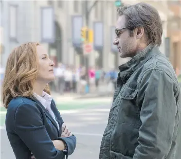  ?? FOX ?? Gillian Anderson returns as Dana Scully and David Duchovny as Fox Mulder for season 11 of The X-Files.