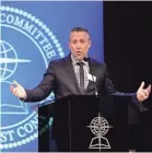  ?? MARK HUMPHREY/AP ?? Southern Baptist Convention President J.D. Greear outlined 10 recommenda­tions for change, ranging from leadership training to a review of certain policies.