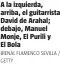  ?? BIENAL FLAMENCO SEVILLA / GETTY ?? A la izquierda, arriba, el guitarrist­a David de Arahal; debajo, Manuel Monje, El Purili y El Bola