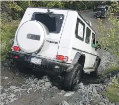  ?? ANDREW MCCREDIE ?? With a sticker price of over $100,000, this is a vehicle for the one percenters, which is about the same percent of G-Class owners who will ever do this with their luxury Sport-Ute.