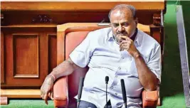  ??  ?? Karnataka Chief Minister H D Kumaraswam­y said the expansion of his Cabinet would take place once state Congress leaders get an approval from their high command