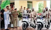  ?? ?? Chief Minister Manohar Lal Khattar during the launch of the ‘Smart E-Beat’ system at the office of the Commission­er of Police, Gurugram on Monday